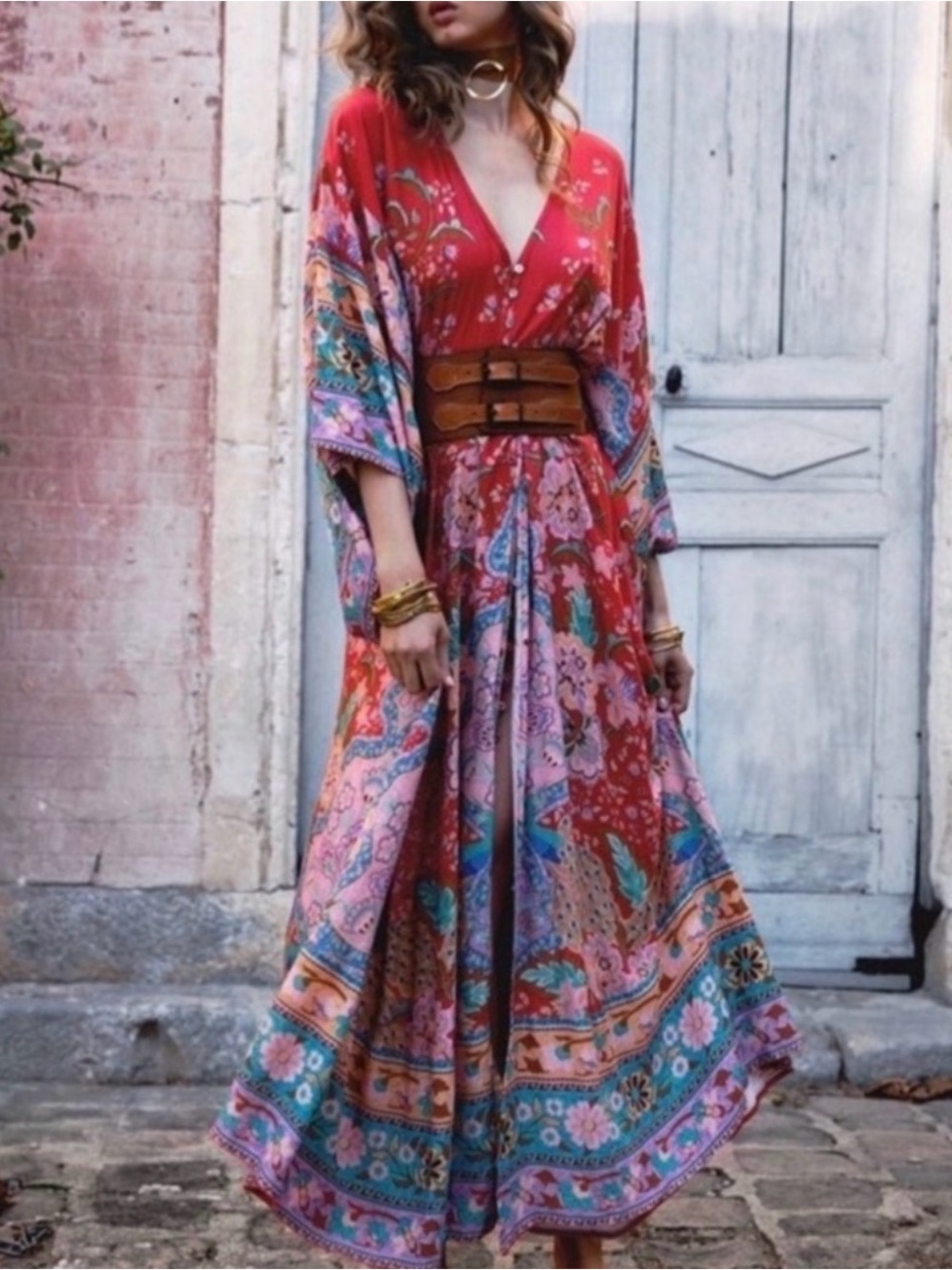 Spell Lotus Gown Maxi Sz. S (Good, No Robe Tie)